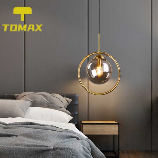 

pendant lamps 1/3 heads led glass chandelier nordic minimalist style suitable for bedroom living room