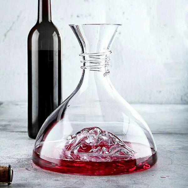 

iceberg wine decanter glass creative personality lead-crystal red glasses