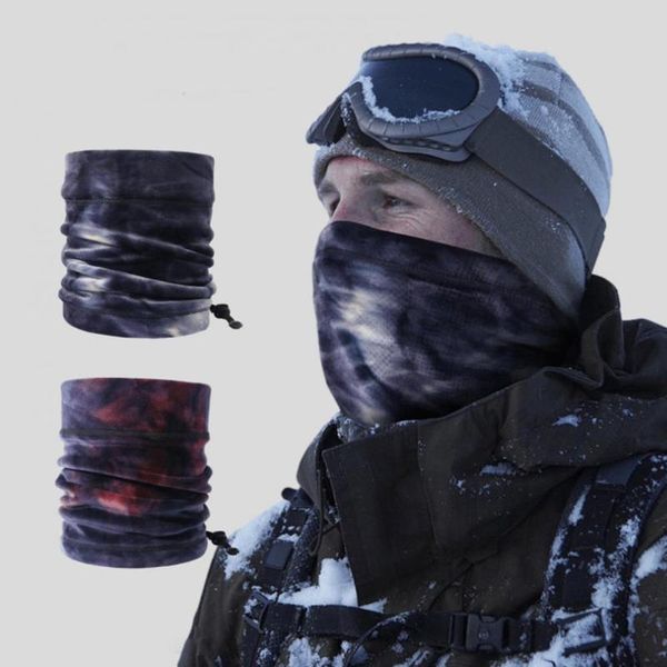 

hats, scarves & gloves sets woman man neck scarf high elasticity keep warm gradient printed bandana gaiter headband for outdoor, Blue;gray