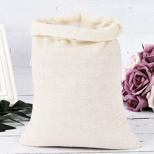 

pieces large muslin bags cotton drawstring bags,tea brew (8 x 12 inches) storage