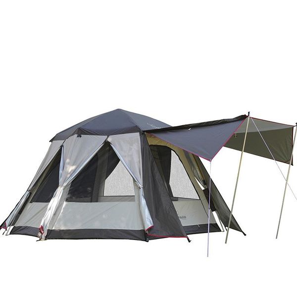

tents and shelters vidalido 3-5 people automatic tent pergola hexagon family camping outdoor fishing leisure quickly open travel