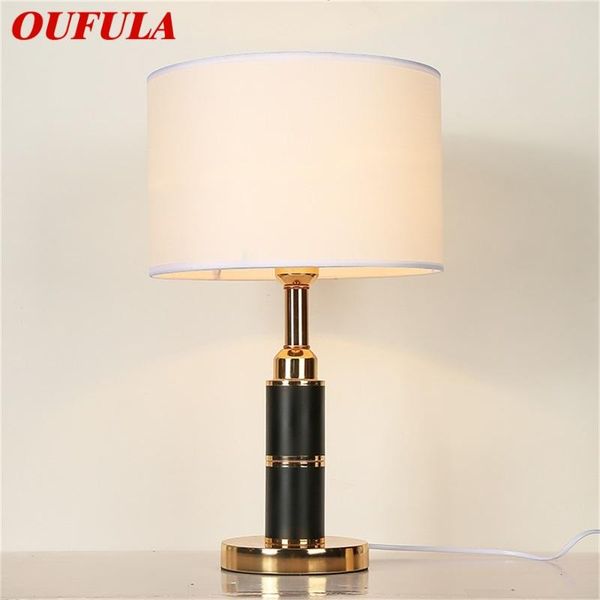

table lamps oufula modern luxury design led desk light decorative for home bedside