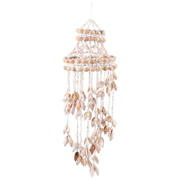 

decorative objects & figurines conch sea shell wind chime hanging ornament wall decoration creative pendant stylish decor