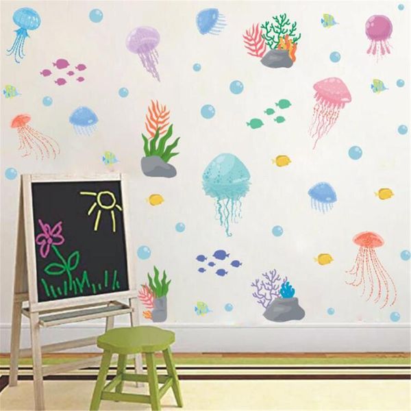

sea world stickers for kids room decoration accessories teen girls aesthetic wall autocollant