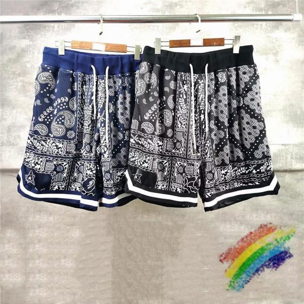 

men's shorts cashew flowers men women vintage summer style drawstring, White;black