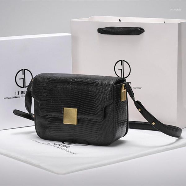 

evening bags 2021 fashion famous 100% genuine leather solid color crossbody one-shoulder designer handbags cc