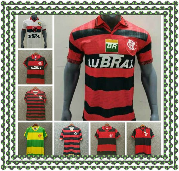 

2008 flamengo classic soccer jersey 08 09 flamengo home retro jersey adriano kleberson josiel vintage jersey old football shirt, Black;yellow