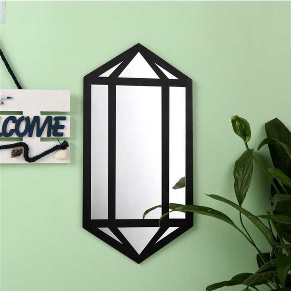 

mirrors lotus diamond black wood makeup mirror living room bed decoration