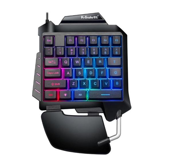 

keyboards for viper one handed mouse gaming wireless keyboard hand tour luminous mechanical bilgisayar computer peripherals