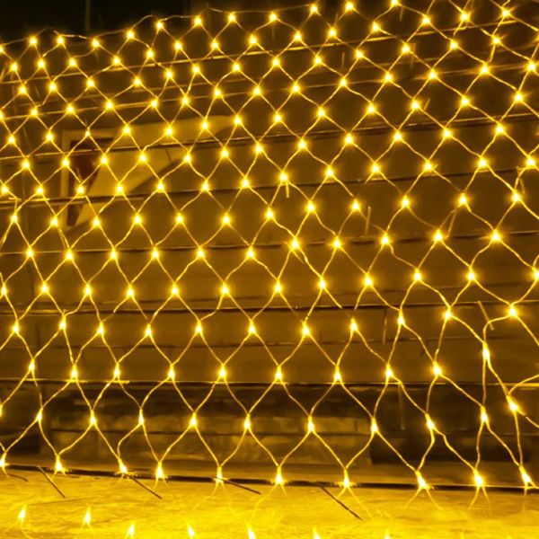 

strings thrisdar 3x2m 4.5x1.5m christmas led net mesh fairy string light holiday wedding party tree hanging garland