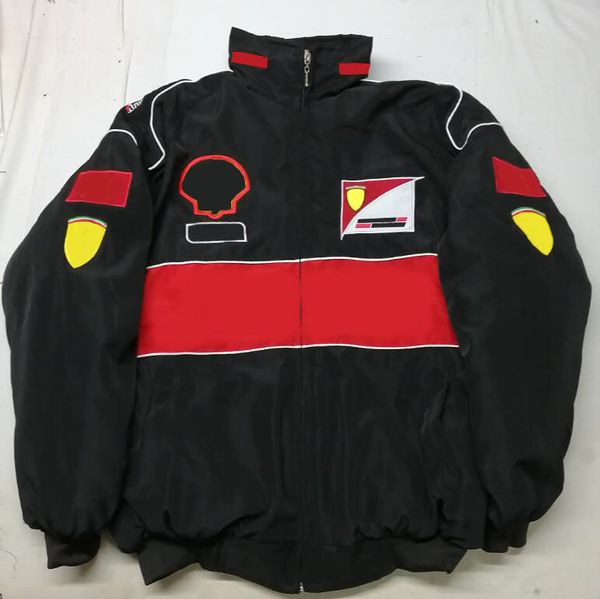 

f1 team workwear autumn and winter new full embroidered logo cotton pad jacket
