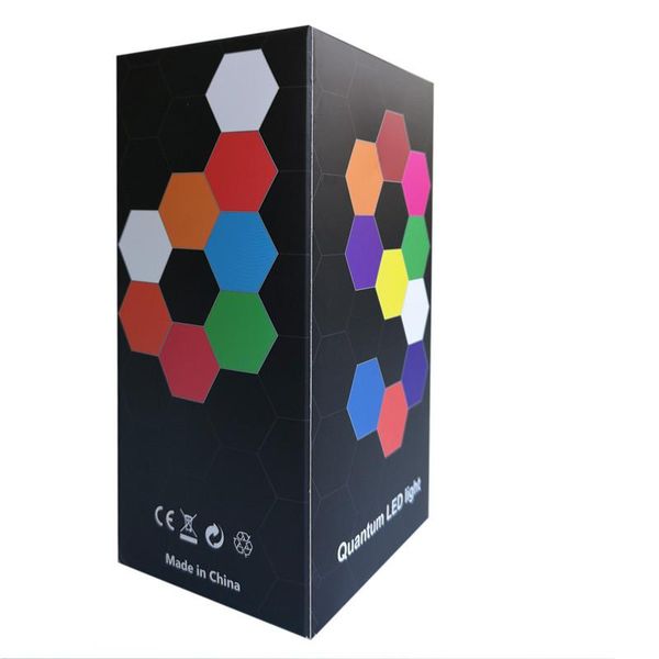 

wall lamps creative usb quantum lamp splicing hexagonal remote control touch double colorful honeycomb