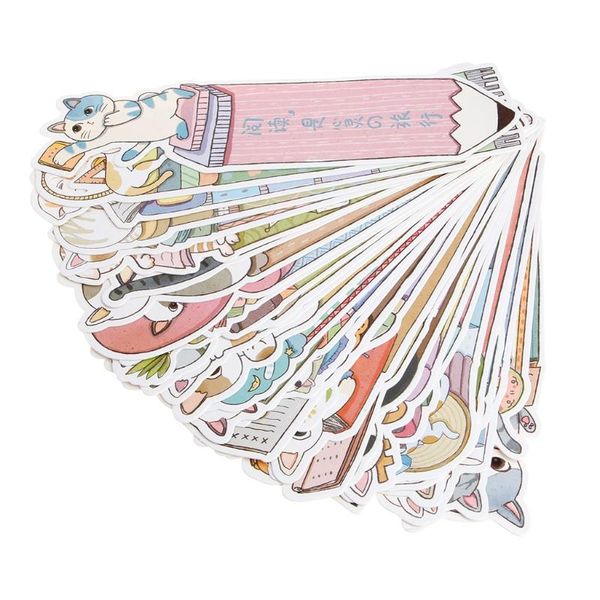 

bookmark 30pcs cartoon cat kitten paper note memo stationery souvenir collection