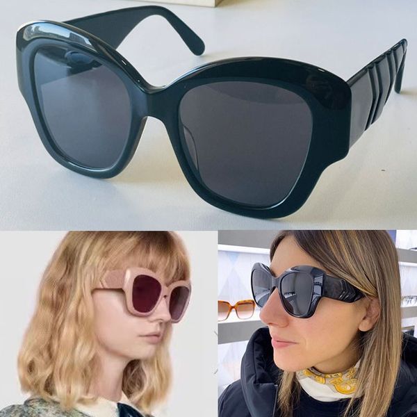 22SS Oficial mais recente 0808 Óculos de sol populares para mulheres Designer de armação de olho de gato Óculos estilo de moda feminina Proteção UV 400 de alta qualidade com estojo 0808S