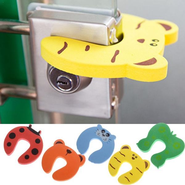 

corner&edge cushions 5pcs door ser cartoon animal baby security card protection tools safety gate products for born care color random