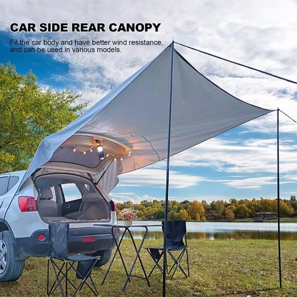 

tents and shelters outdoor camping truck canopy sun shade uv-proof rainproof wear-resistant tarp car side rear for suv mpv hatchback