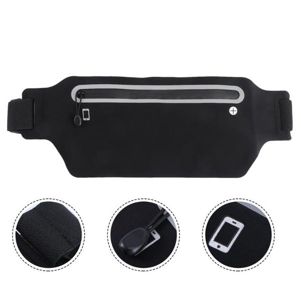 

outdoor bags invisible slim fitness waist pack waterproof sports bag for men