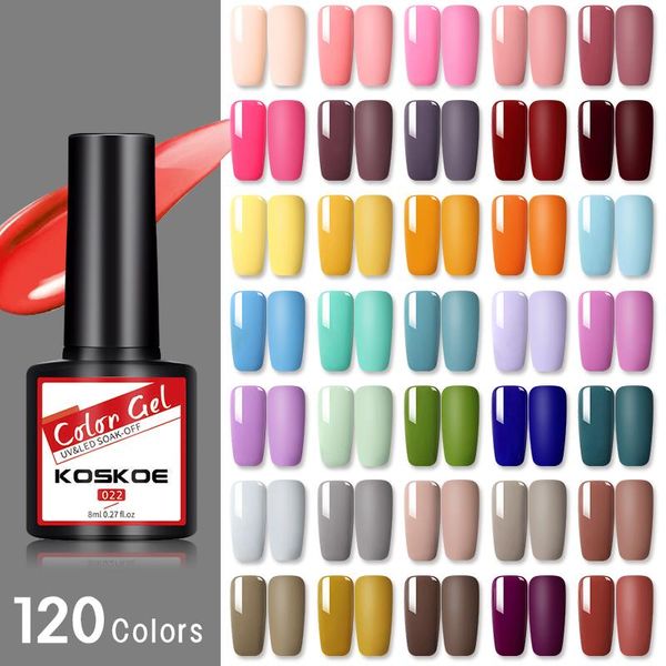 

nail polish gel varnish for manicures 120 colors uv purple pink glitter holographics soak off, Red;pink