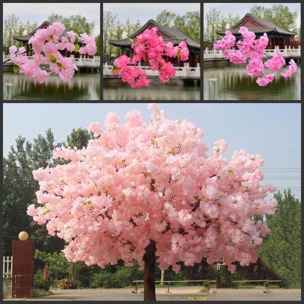

decorative flowers & wreaths fake cherry blossoms artificial branches for wedding arch bridge decoration ceiling background wall decor flowe