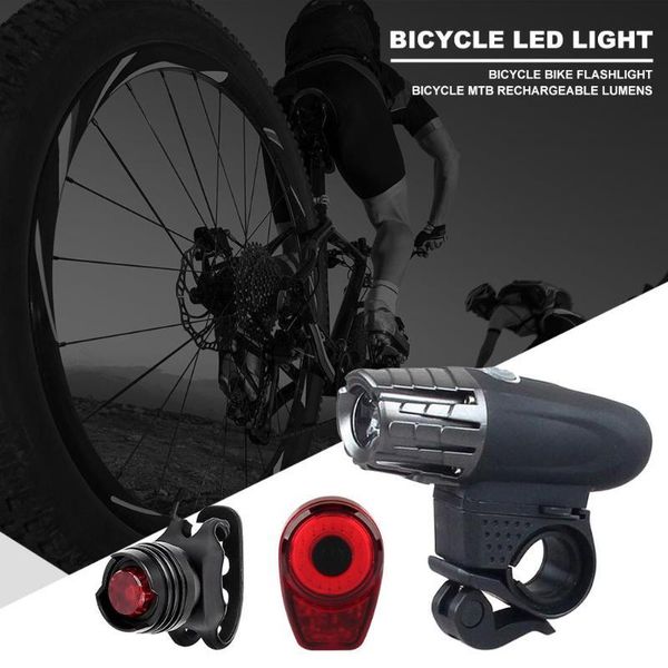

bike lights 2pcs/set 4 modes led headlight various specifications optional practical tail lamp kit for cycling warning