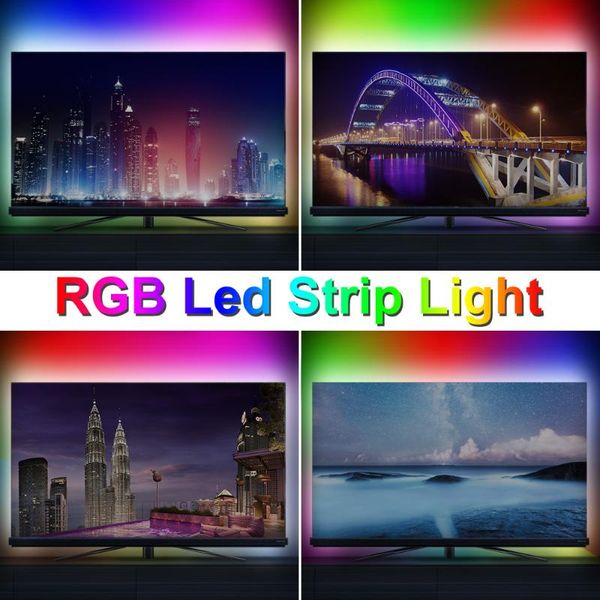 

strips usb strip led neon light 5v rgb flexible lamp tape 2835 smd rgbw tv backlight lighting white diode ribbon 220v