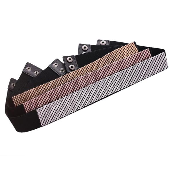 

wedding sashes trixy s06 3 colors fashion elastic cummerbunds black waist belt wide belts stretch for women dress, White