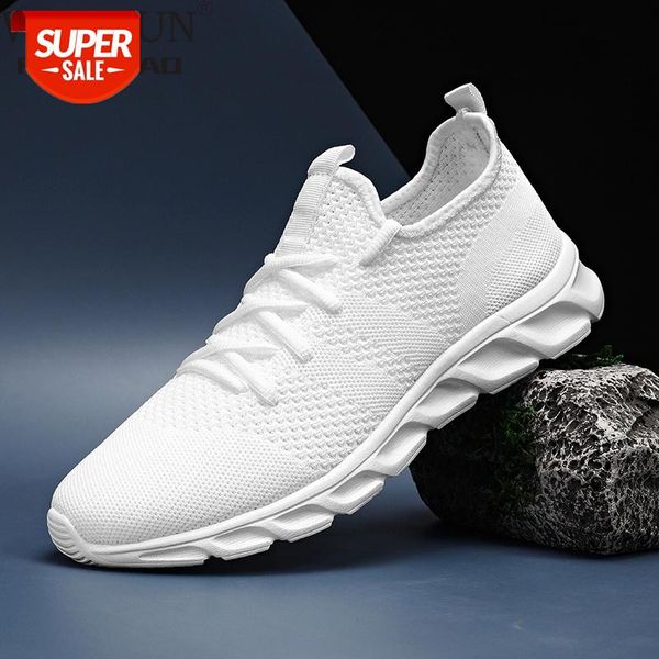 

2021 summer men's casual shoes light sneaker white large size outdoor breathable mesh fashion sports black popular style running #c32o