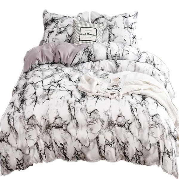 

bedding sets juego de cama mÃ¡rmol blanco, sÃ¡banas y fundas almohada, sÃ¡bana doble,  king, estampado para adolescentes, 3