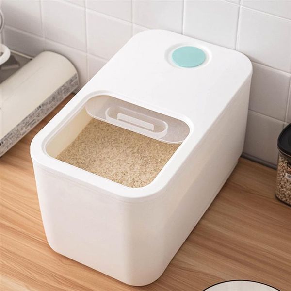 

storage bottles & jars insect-proof sealed grain bin kitchen rice box 1pcs container barrel pet food