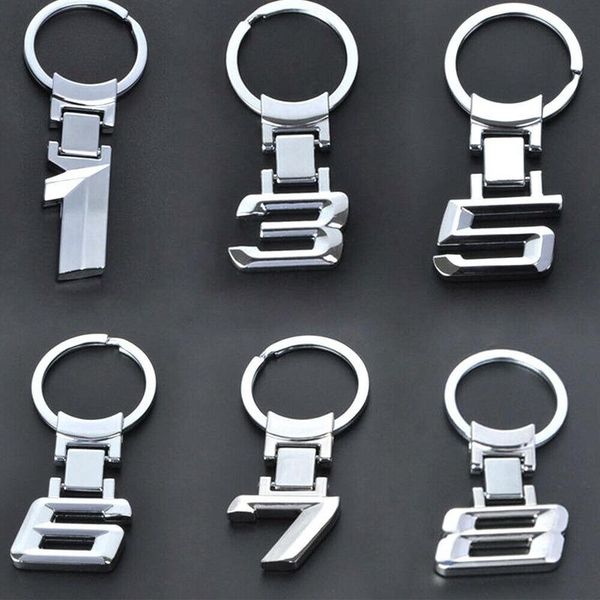 

keychains metal key chain car logo keyring holder ring charms silver interior parts decor accessories for x 1 3 5 6 7 8 series