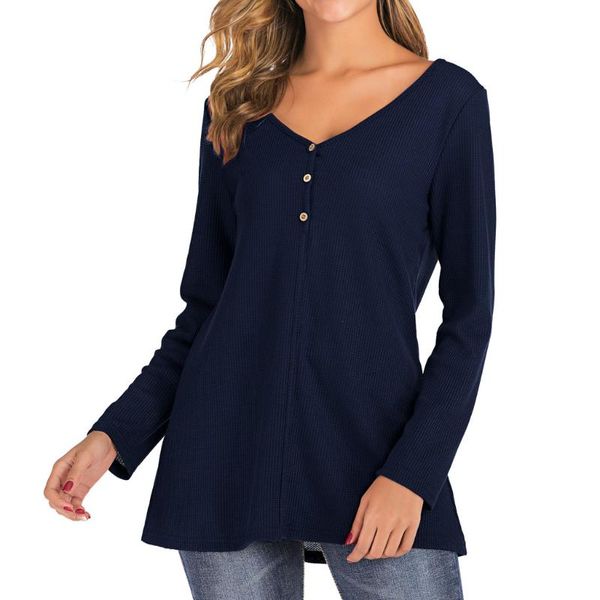 

womens blouse plus size casual button long sleeve knot waffle knit tunic lace comfortable cute shirts women's blouses &, White