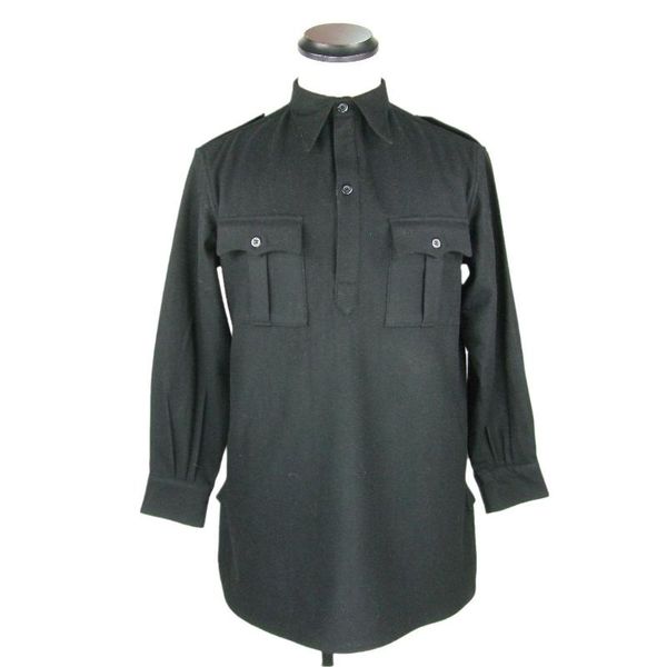 

men's dress shirts italy italian army black flannel shirt top, White;black