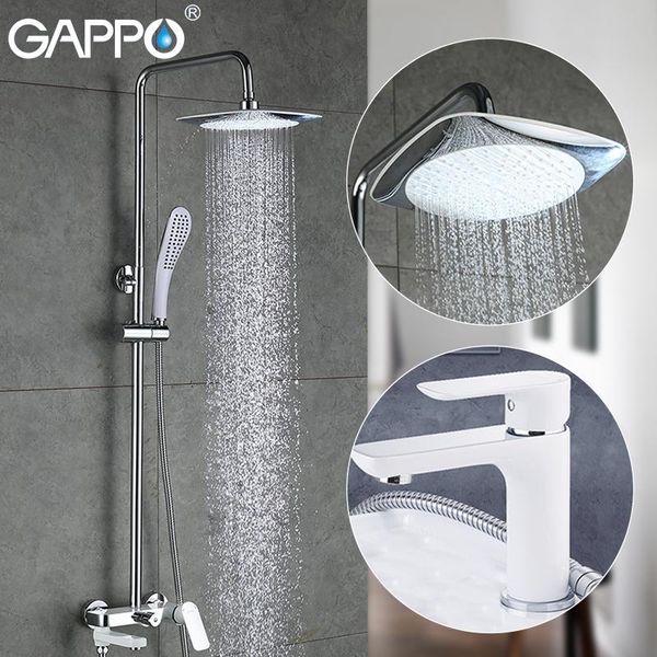 

shower faucet rain system bathtub faucets for bathroom wall mounted waterfall heads rainfall mixers sets