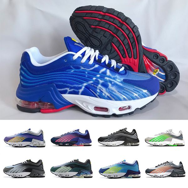 

blacks greys tn plus 2.0 mens running shoes bright neon valor highlighted in blue and pink men women trainers sports sneakers chaussures zap