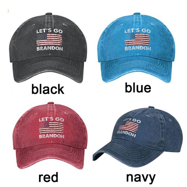 

lets go brandon fjb dad hat baseball cap for men funny washed denim adjustable hats fashion casual men's hats