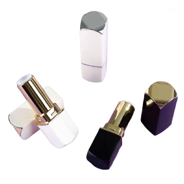 

storage bottles & jars 12.1mm high grade black lipstick tube empty plastic elegant lip container white diy cosmetic containers 30pcs/50