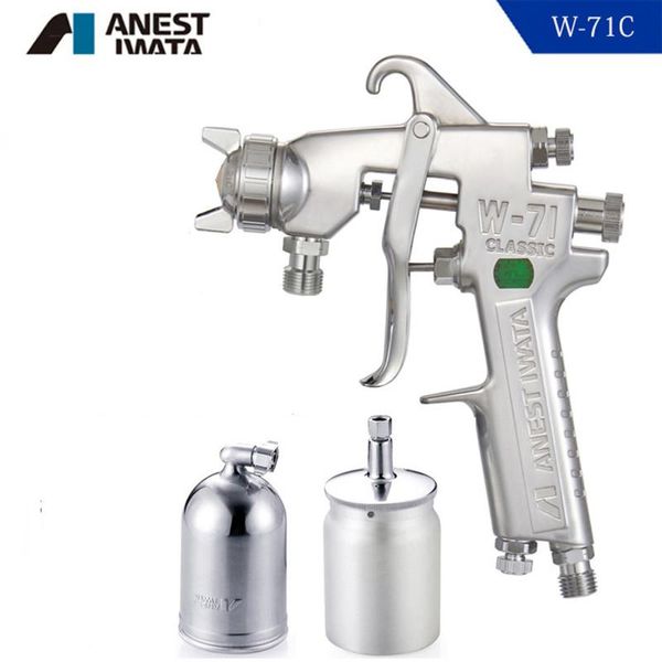 

professional spray guns anest iwata w-71c paint pneumatic gun upper and lower pot type high atomization wood furniture