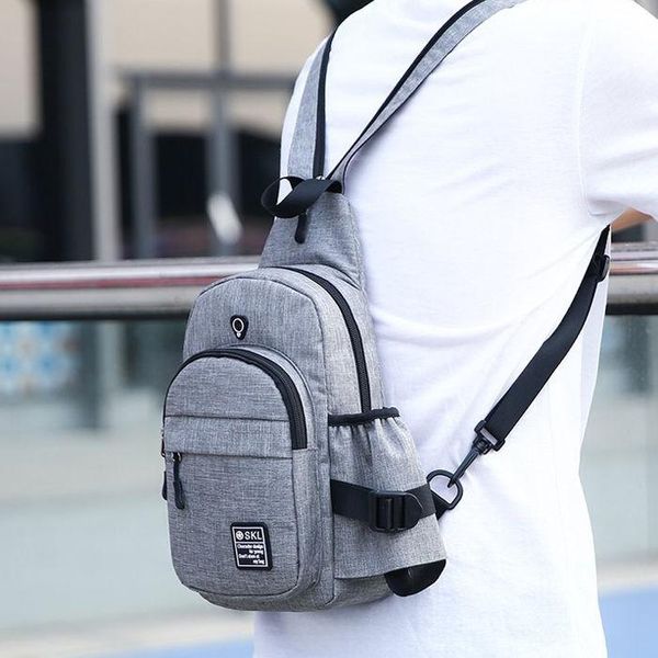 

men's small shoulder bag casual multi-functional mini backpack one crossbody chest female couple backpacks