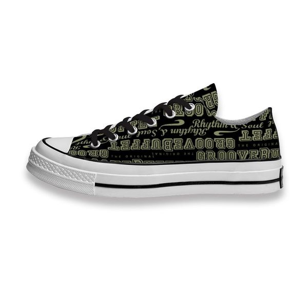 

custom printed shoes music band logo groovebuffet sneakers low mens womens skateboard sport footwear diy trainers canvas casual shoe