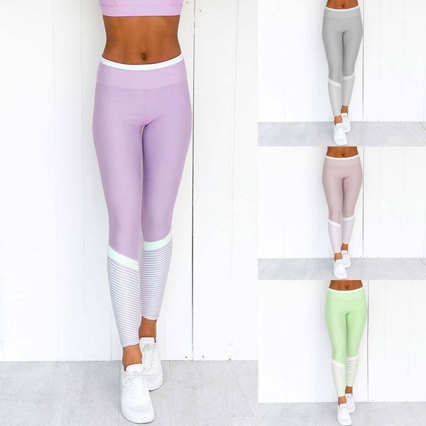 

women's leggings rich elastic stripes patchwork mesh women fall 2021 high waist warm legging hip-up bodybuilding trackpants fitness, Black