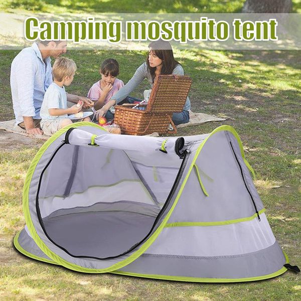 

tents and shelters outdoor up baby tent anti pest mosquito mesh sun shelter zipper closure lightweight portable sunshade for infant