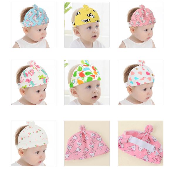 0-12 месяцев Cartton Хлопчатобумажная шапка милый младенческий малыш мальчики для девочек мягкие кепки для подарка оптом MultiStyle