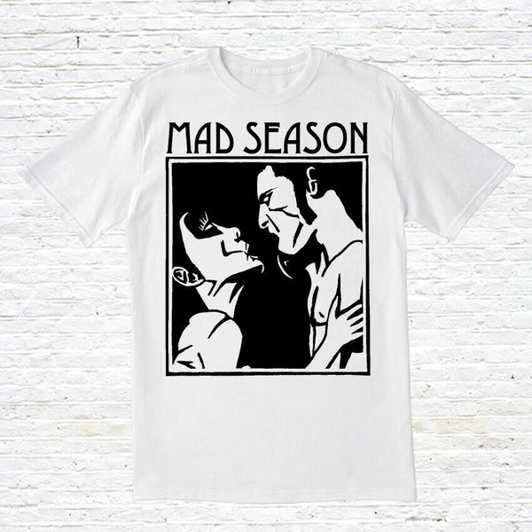 

mad season t-shirt ( pearl jam / alice in chains / grunge), White;black