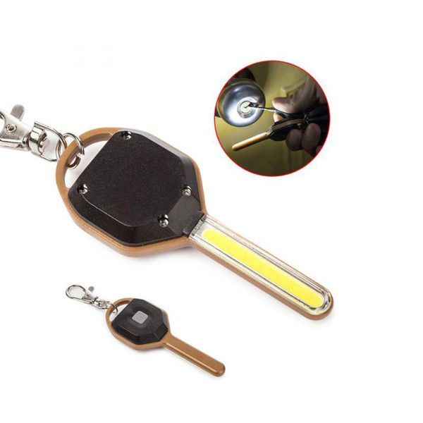 

modes mini pocket keychain light led cold white keyring outdoor waterproof silver gold flashlights torches