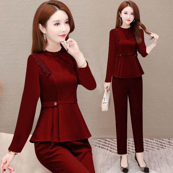 

women's two piece pants trendy 2 set women ensemble costume femme pieces pantalon luxury clothing woman suits lady suit office, White