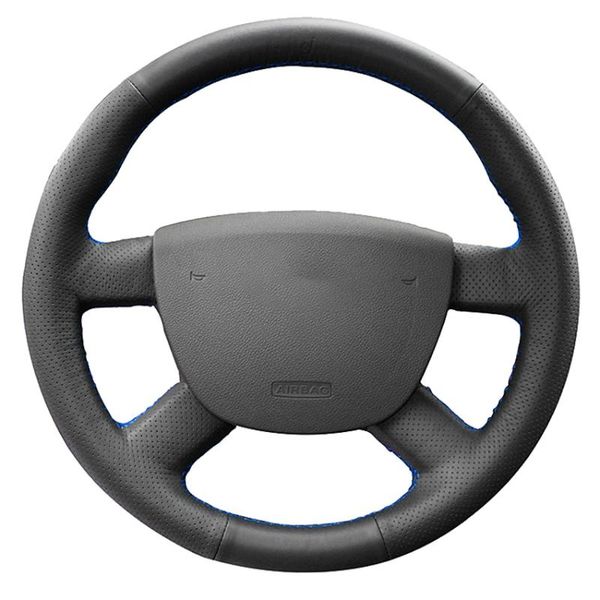 

steering wheel covers black artificial leather car cover for kuga 2008-2011 focus 2 2005-2011 3 2012- 2014 c-max 2007