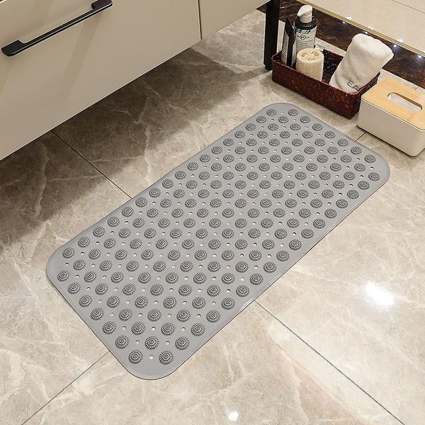 

bath mats 2021 pvc bathroom non-slip mat el kitchen toilet bathtub foot massage with suction pad