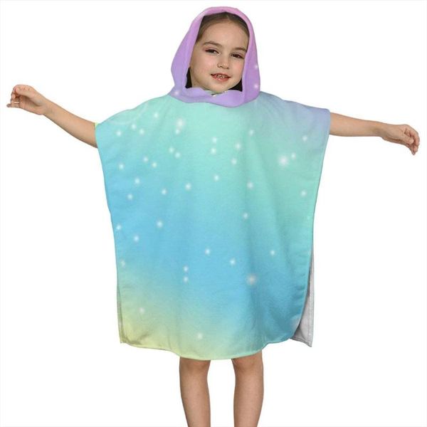 

towel rainbow pastel kids hooded bath for children