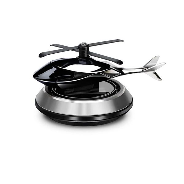 

car air freshener solar energy perfume diffuser decoration airplane styling with non-slip mat alloy rotate aircr
