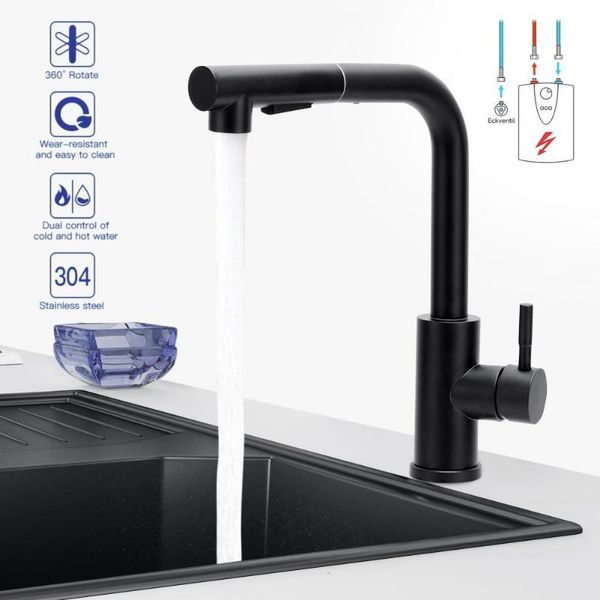 

kitchen faucets water tap pull down sprayer cold mixer faucet sleek